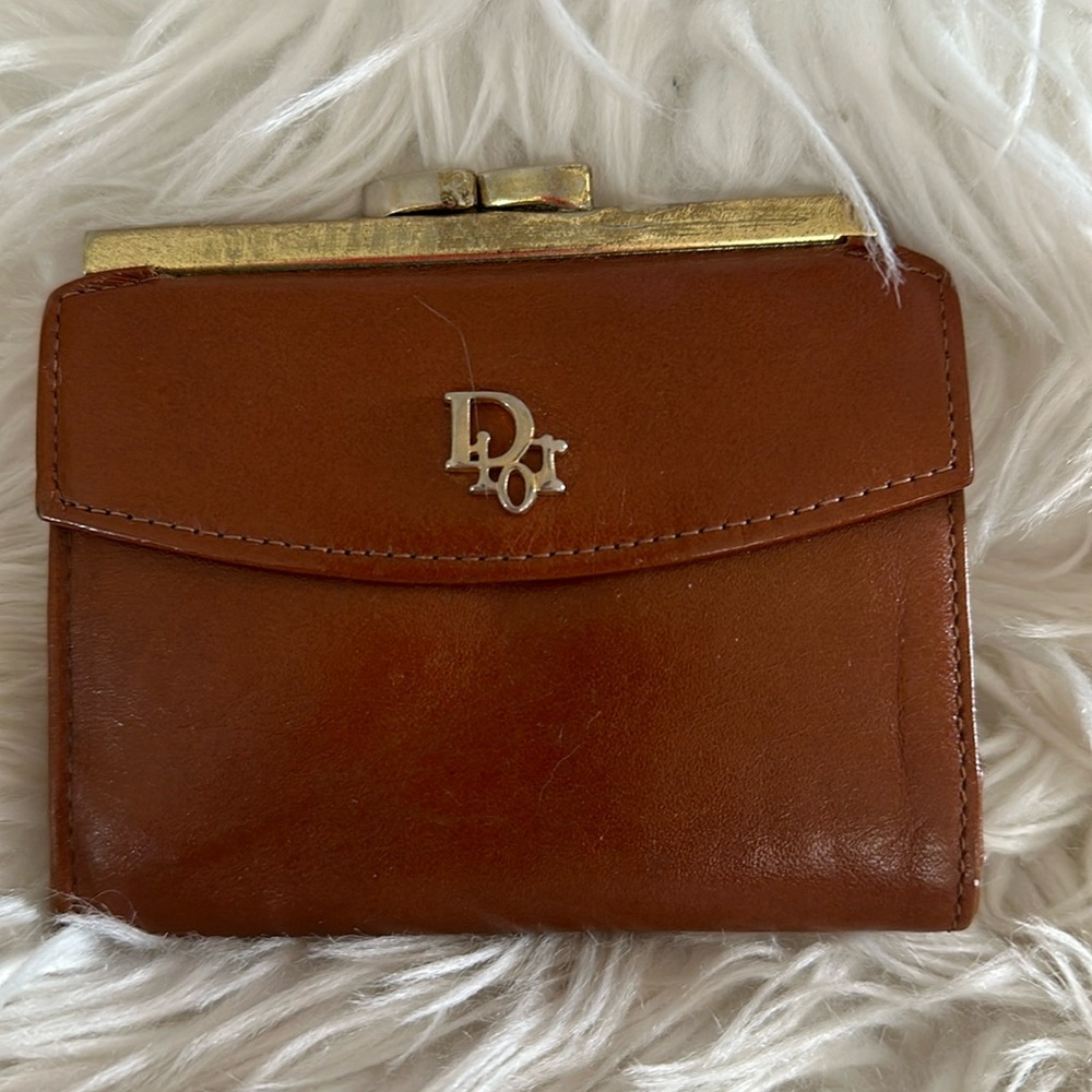 Vintage kisslock Dior wallet